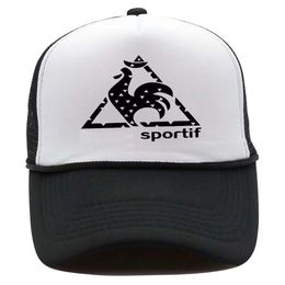 23ssOutdoor summer rooster print truck hat Cross border mesh baseball cap Sports casual shade cap cap brand