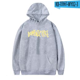 Mens Hoodies Sweatshirts Dominic Fike spring print casual allmatch hoodie sweatshirt unisex cool Harajuku style hooded tops 230826