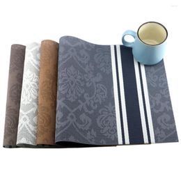 Table Runner 4pcs/set Pvc Placemat Dining Mats Set De Bowl Pad Napkin Tray Mat Coasters Kids