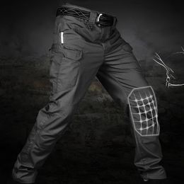 Men's Pants Tactical Men 5XL 6XL Combat Waterproof Cargo City Male Breathable SWAT Camouflage Trousers Mens Work Jogger 230826