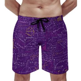 Men's Shorts Math Lessons Gym Cool Pi Day Print Fashion Beach Printed Running Surf Quick Dry Swimming Trunks Gift Idea