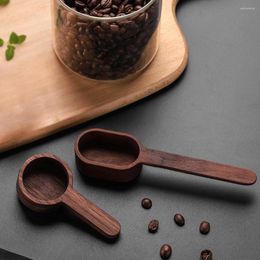 Coffee Scoops Beautiful Fine Texture Spoon Wood Elegant Anti-slid Measuring Walnut Seasoning For Kitchen