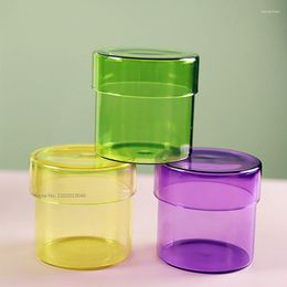 Storage Bottles 1pcs Kitchen Dried Fruits And Grains Jars Household Borosilicate Transparent Glass Lid Candy Sealing Jar