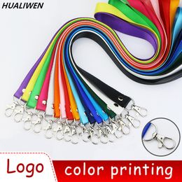 Other Office School Supplies 5Pcs Variety Colours Lanyard Neck Hanging Lanyards for Keys ID Card Employee Badge Holder lanyard Customizable 230826