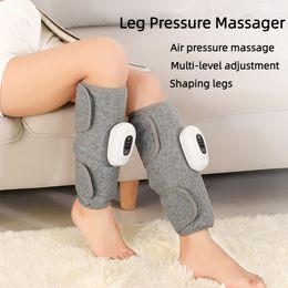 Leg Massagers Calf Massager Electric Leg Massage Device 3 Modes Double Longcolumn Airbag Air Pressure Massage Relieve Muscle USB Charging 230826