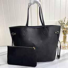 5A High-quality Woman Shopping Bag Handbag Purse large tote bag High Quality Leather fashion shoulder blue Lining serial number date code