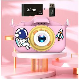 Toy Cameras Children Camera Mini Digital Vintage Educational Toys Kids 1080P Projection Video Outdoor Pography Gifts 230918