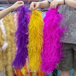 Other Hand Tools 6 10 Ply Various Feather Boa High Quality Ostrich Trim Scarf Party Dress Cuff Sewing Decoration Shawl 05 2 Meterspcs 230826