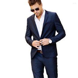 Men's Suits Casual Business Stylish For Men 2Pieces(Jacket Pant Tie) Fashion Latest Design Trajes De Hombre Tuxedos Blazer 693