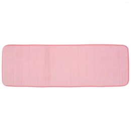 Bath Accessory Set 120x40cm Absorbent Nonslip Memory Foam Kitchen Bedroom Door Floor Mat Rug Carpet Pink