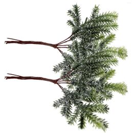 Decorative Flowers Decor DIY Crafts Making Pine Leaves Artificial Picks Wreath Needle