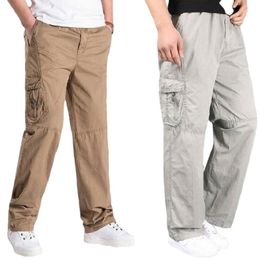 Men's Pants Fall Thick Casual Male Long Outdoor MultiPocket Trousers Men Loose Pant Joggers 230826