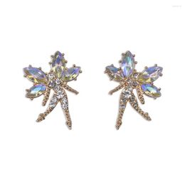 Stud Earrings Cute Small Elf Earring Chic Fairy Dancing Crystal Bohemian Luxury Ingenious For Girlfriend Party Gifts