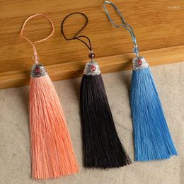 Charms 2pcs/lot 14CM Long Blessing Hat Tassel Chinese Knot Costume Hanfu Pressed-in Lantern Hanging Ear