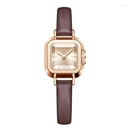 Wristwatches Square Small Dial Women's Quartz Watches Waterproof Fashionable Casual Simple Exquisite For