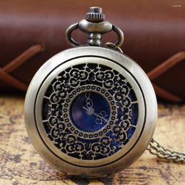 Pocket Watches Antique Steampunk Quartz Watch Romantic Star Dial Pocket&Fob Chain