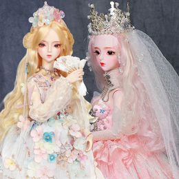 Dolls DBS Dream Fairy Doll 13 BJD High Customised mechanical joint Body With makeup 62cm height girls SD 230826