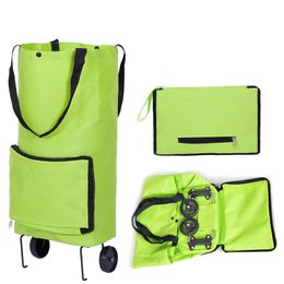 Evening Bags Folding Shopping Bag Buy Food Trolley on Wheels Vegetables Organiser Portable 230826