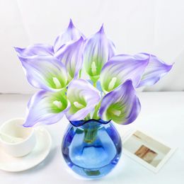 New quality mini PU Calla lotus fake flower simulation flower home decoration photography props