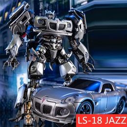 Transformation toys Robots IN STOCK AOYI Transformation LS-18 LS18 Jazz KO MPM09 MPM-09 Racing Car GT Fine-Coated Version Model Action Figure Robot Toy 230827