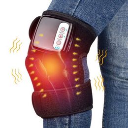 Leg Massagers Electric Heating Knee Massager Far Infrared Joint Physiotherapy Elbow Knee Pad Vibration Massage Pain Relief Health Care 230828