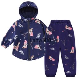 Clothing Sets LZH Children Clothing Sets Autumn Winter Toddler Baby Girls Clothes Waterproof Raincoat JacketPant Outfit Kids Boys Sport Suit x0828