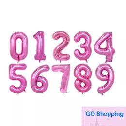 Quality 32 Inches Number Balloon Birthday Party Decorations Wedding Home Banquet Aluminium Foil Balloons Globos
