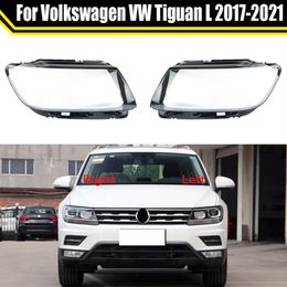 Auto Lamp Case For Volkswagen VW Tiguan L 2017-2021 Glass Lens Shell Car Headlight Cover Light Caps