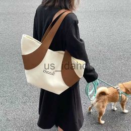 Evening Bags 2023 new Korean style shoulder bag female hangbag for college students canvas tote bag large capacity bag for woman J2300828