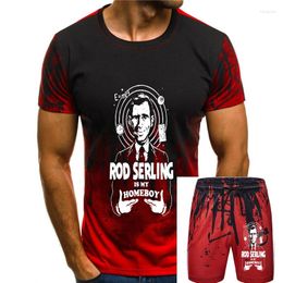 Men's Tracksuits The Zone T Shirts Parody Rod Serling Science Fiction TV Show Homeboy EU Size Casual Tops For Men