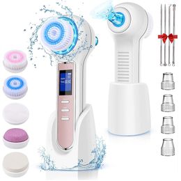 Face Care Devices Blackhead Remover Vacuum With Electric Cleansing Brush Rechargeable Spin Pore Cleanser SkinCare Machine 230828