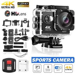 Action Camera Ultra HD 4K Mini 1080P/30FPS WiFi 2.0 inch Screen 30M Underwater Waterproof Helmet Video Recording Sports Cameras HKD230828