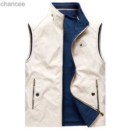Autumn Outdoor Vest Luxury Cotton Jackets 2023 Mens Bomber Camping Jackets Fashionable Bigsize Sleevelesswo Vest Military Coats HKD230828