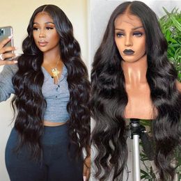 13x4 13x6 Transparent Lace Frontal Wig Brazilian Body Wave Lace Front Wig 26 28 30 32 34 Inch Human Hair Lace Frontal Wigs