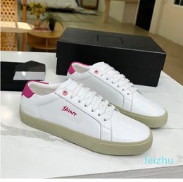 brand Common-shoes pop design Men's casual shoes Women white sneaker Leather Sneakers black leathers outdoor trainer