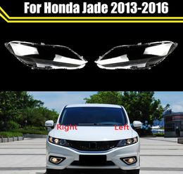 Front Car Protective Headlight Glass Lens Cover Shade Shell Auto Transparent Light Housing For Honda Jade 2013-2016