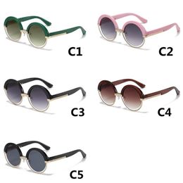 Woman Metal Small Round Frame Sunglasses Vintage Brand Designer Sun Glasses Female Gafas De Sol Uv400