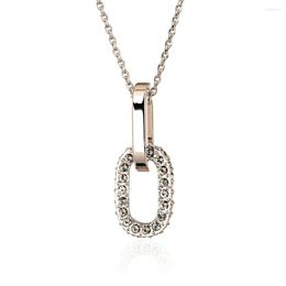 Pendant Necklaces Top Quality Double Rounds Necklace For Women Sliver Colour Fashion Jewellery Nickel Free Austria Crystal N131 N133