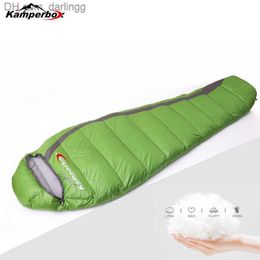 Kamperbox Down Sleeping Bag Ultralight Winter Camping Equipment Lightweight Q230828