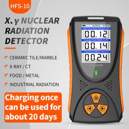 Radiation Testers HFS-10 Geiger counter Nuclear Radiation Detector X-ray Beta Gamma Detector Geiger Counter Dosimeter Lithium battery 230827