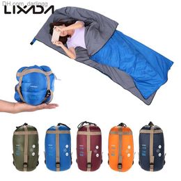 Lixada 190*75cm Camping Envelope Sleeping Bag Ultralight Travel Mini Lazy Bags With Compression Bag Equipment Spring Autumn Q230828