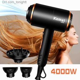 2200W Barber Hair Dryer for Professional No Injury Water Ions Portable Hair Blow Drye Hot/cold Air Hairdryer Salon Machine D40 Q230828