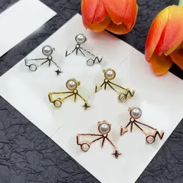 designer gold silver earrings for woman diamond earring luxurys designers stud earrings Simple Ladies studs Wedding Jewelry G2308253Z-6