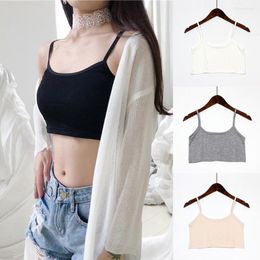 Camisoles & Tanks Women Sexy Sleeveless Tops Short Square Collar Tank Underwear Lingerie Crop Top Camisole Comfort White Black