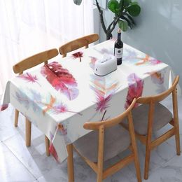 Table Cloth Bohemian Feather Pattern Tablecloth Waterproof Party Home Decoration Rectangular Cover For Dinning Mantelpiece Oil-proof