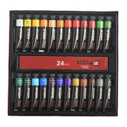 Painting Supplies Acrylic Paint Set 24 Colour 12ml NonToxic Paints Perfect for 1XCB 230826