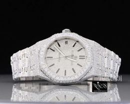 1KPW VVS Moissanite Diamond Custom Iced Out Watch Luxury Bust Down Diamond Watch For Men Hip Hop Watch Jewellery CDJ84711VQI