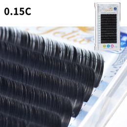 Zero touch grafting eyelashes Natural Dense Single Root Dense Arrangement 0.15C Matte double pointed air flat hair lashes cluster Individual 8/9/10/11/12/13/14/15 mm