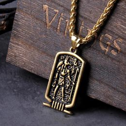 Pendant Necklaces 316L Anubis Life Signature Men's Retro Necklace Dog's Head Anka Hip Hop Neck Chain Jewellery With Box