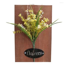 Decorative Flowers Artificial Plant Wall Mounted Hanging Ornament For Home